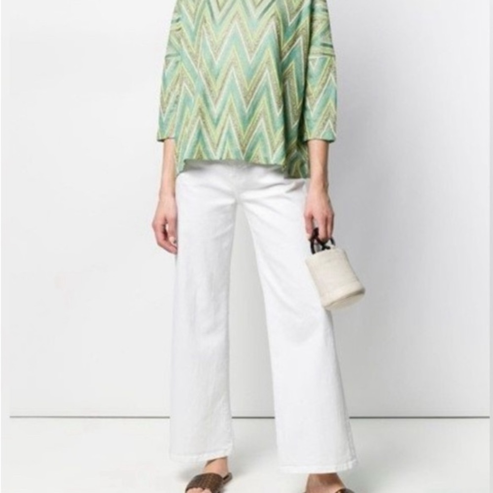 M Missoni printed 3/4 sleeve top